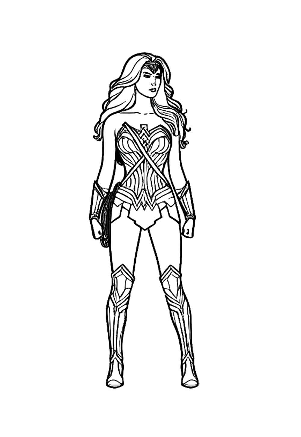 Desenho da Mulher-Maravilha