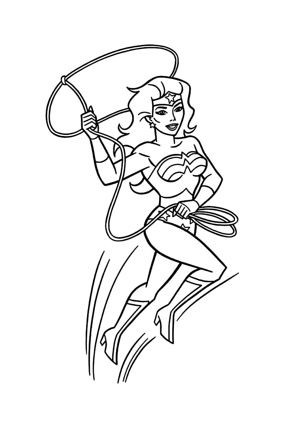 Desenho da Mulher-Maravilha