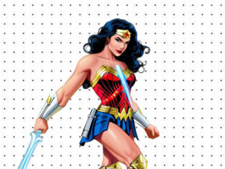 Desenhos da Mulher-Maravilha para colorir