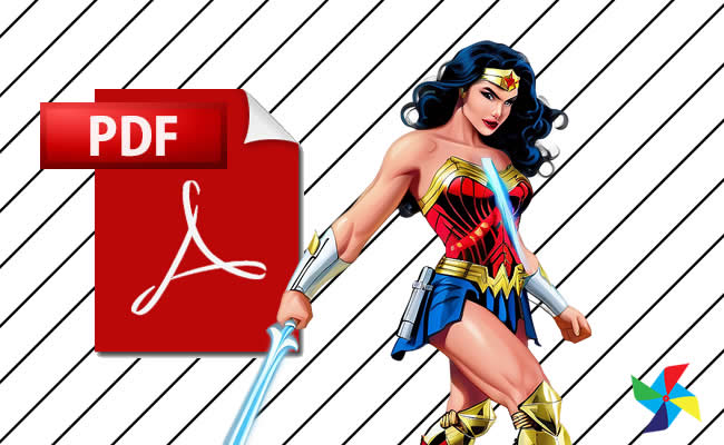 Desenhos da Mulher-Maravilha em PDF