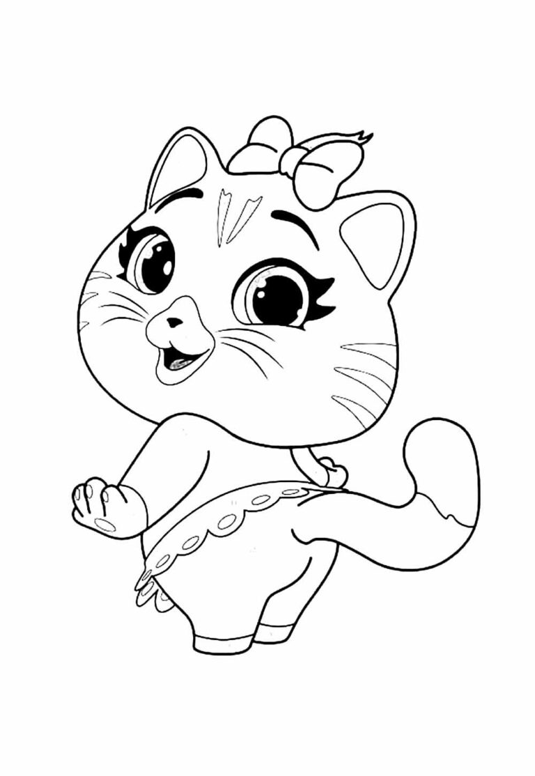 Desenhos de 44 Gatos para colorir - Bora Colorir