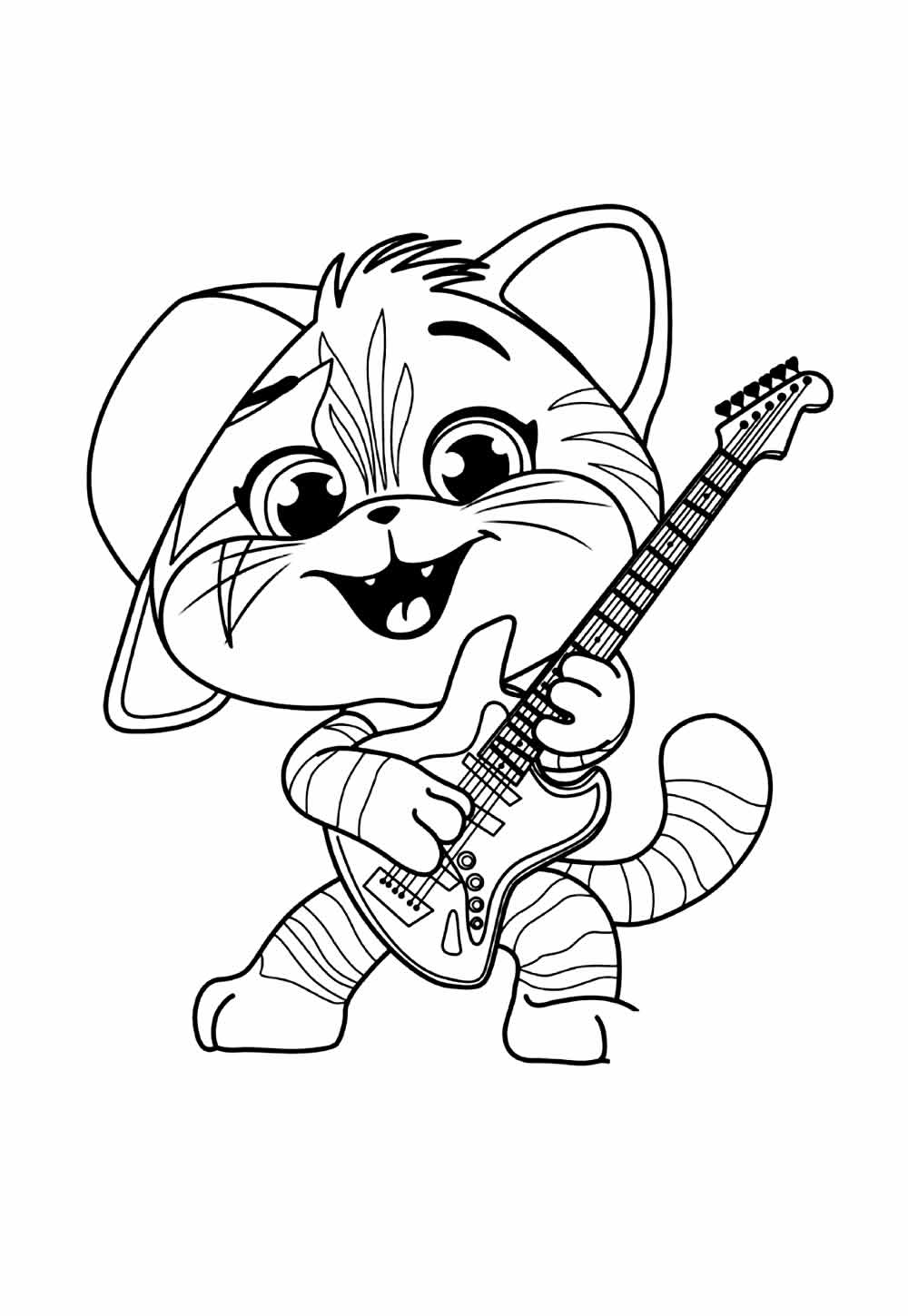 Desenho de 44 Gatos para colorir