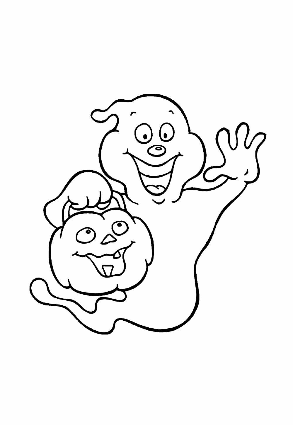 Desenho de Halloween para colorir