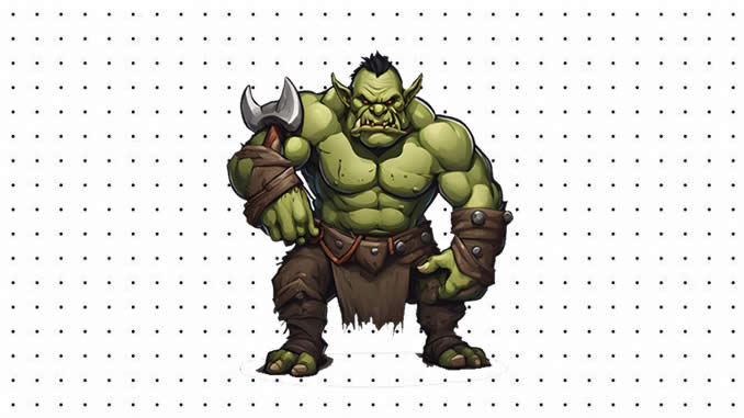 Desenhos de Orc para colorir