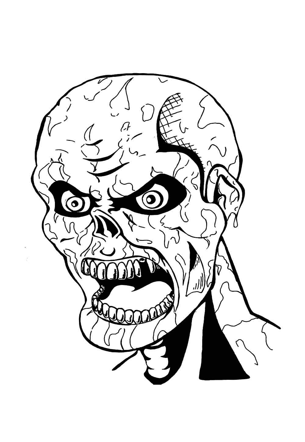 Desenho para colorir de Zumbi