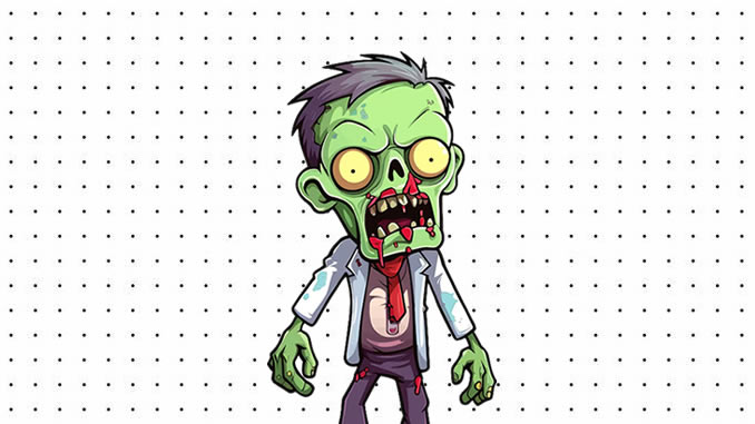 Desenhos de Zumbi para colorir