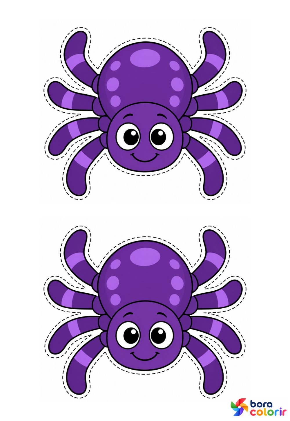 Moldes de Aranha para Imprimir