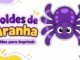 Moldes de Aranha para Imprimir