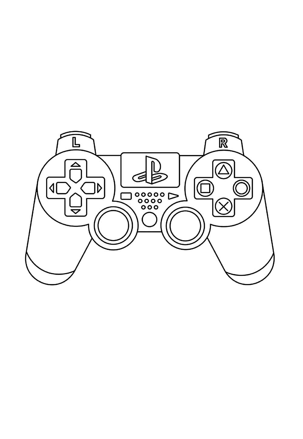 Controle de Videogame para colorir