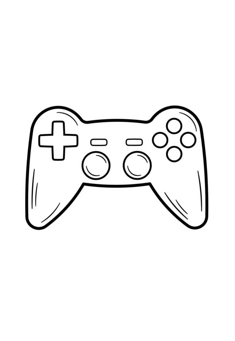 Desenhos de Controle de Videogame para colorir - Bora Colorir