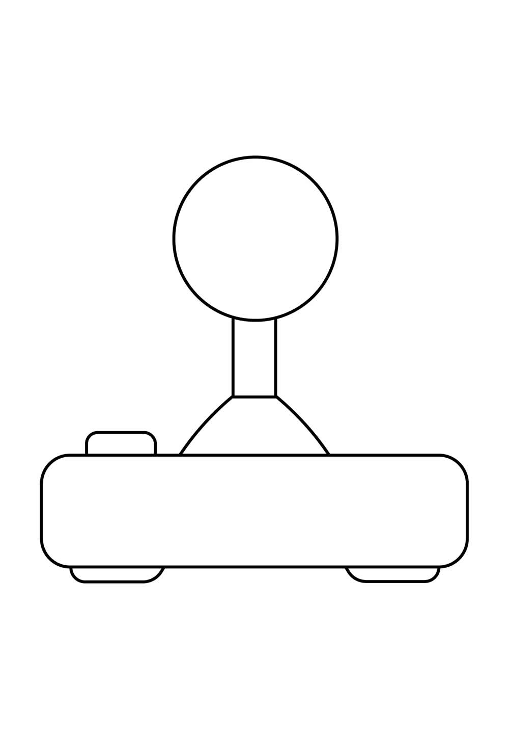 Desenho para colorir de Joystick