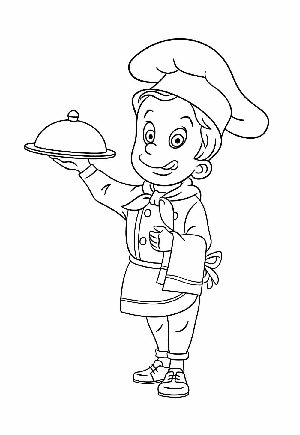 Desenho de Cozinheiro para colorir