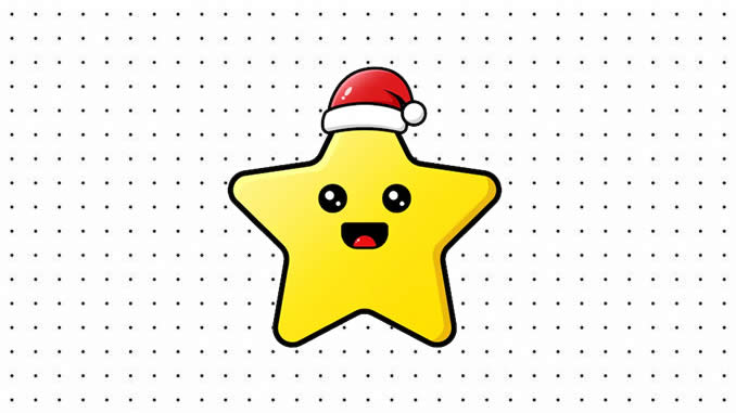 Desenhos de Estrela de Natal para colorir