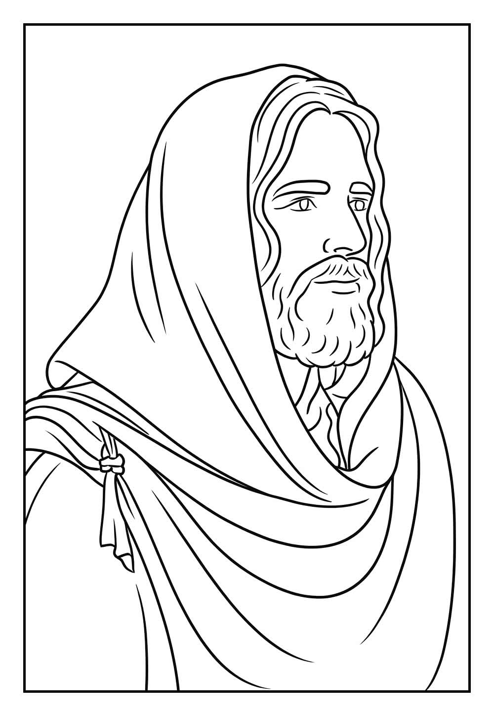 Desenho de Jesus para pintar