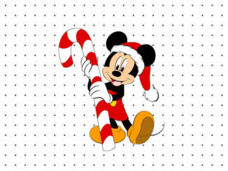 Desenhos de Mickey de Natal para colorir