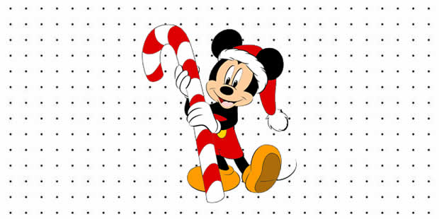 Desenhos de Mickey de Natal para pintar