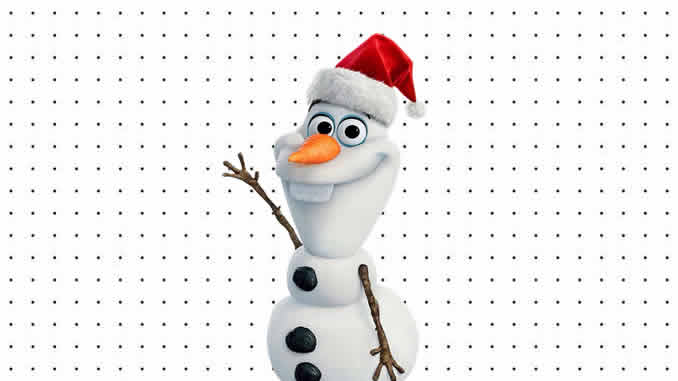 Desenhos de Olaf de Natal para colorir