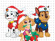 Desenhos de Patrulha Canina de Natal para colorir