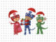 Desenhos de PJ Masks de Natal para colorir