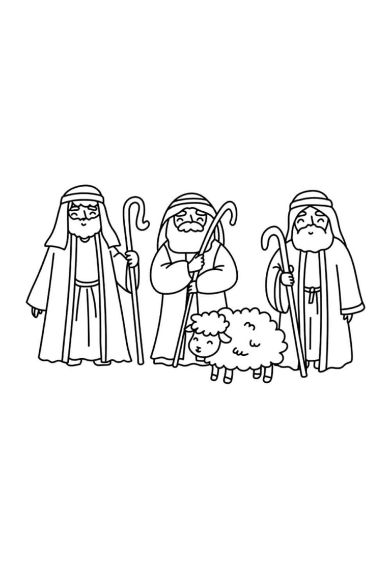 Desenhos de Presépio de Natal para colorir - Bora Colorir