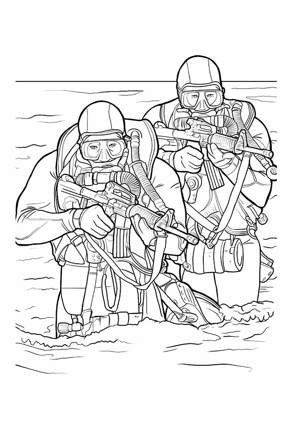 Desenho de Marinha para colorir