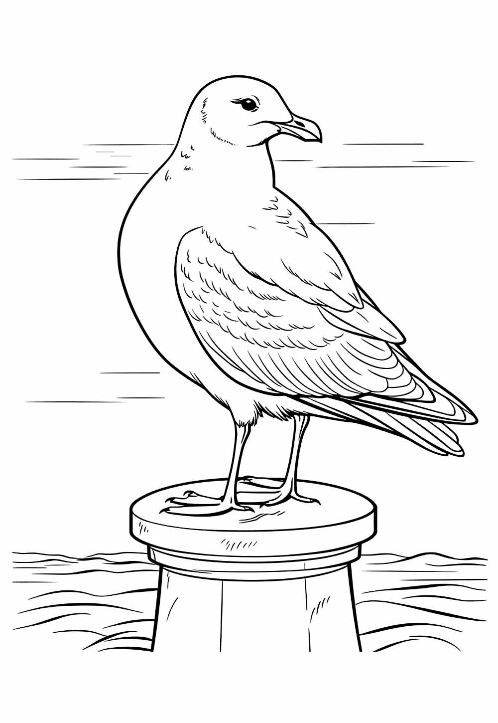 Desenho de Gaivota