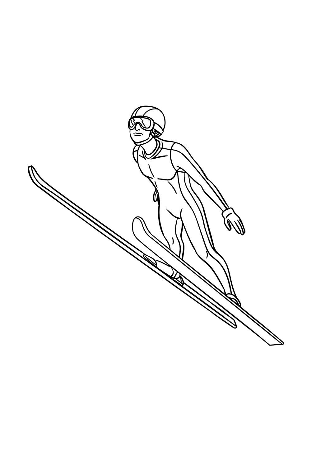 Desenho para pintar de Ski