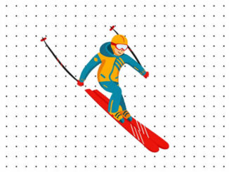 Desenhos de Ski para colorir