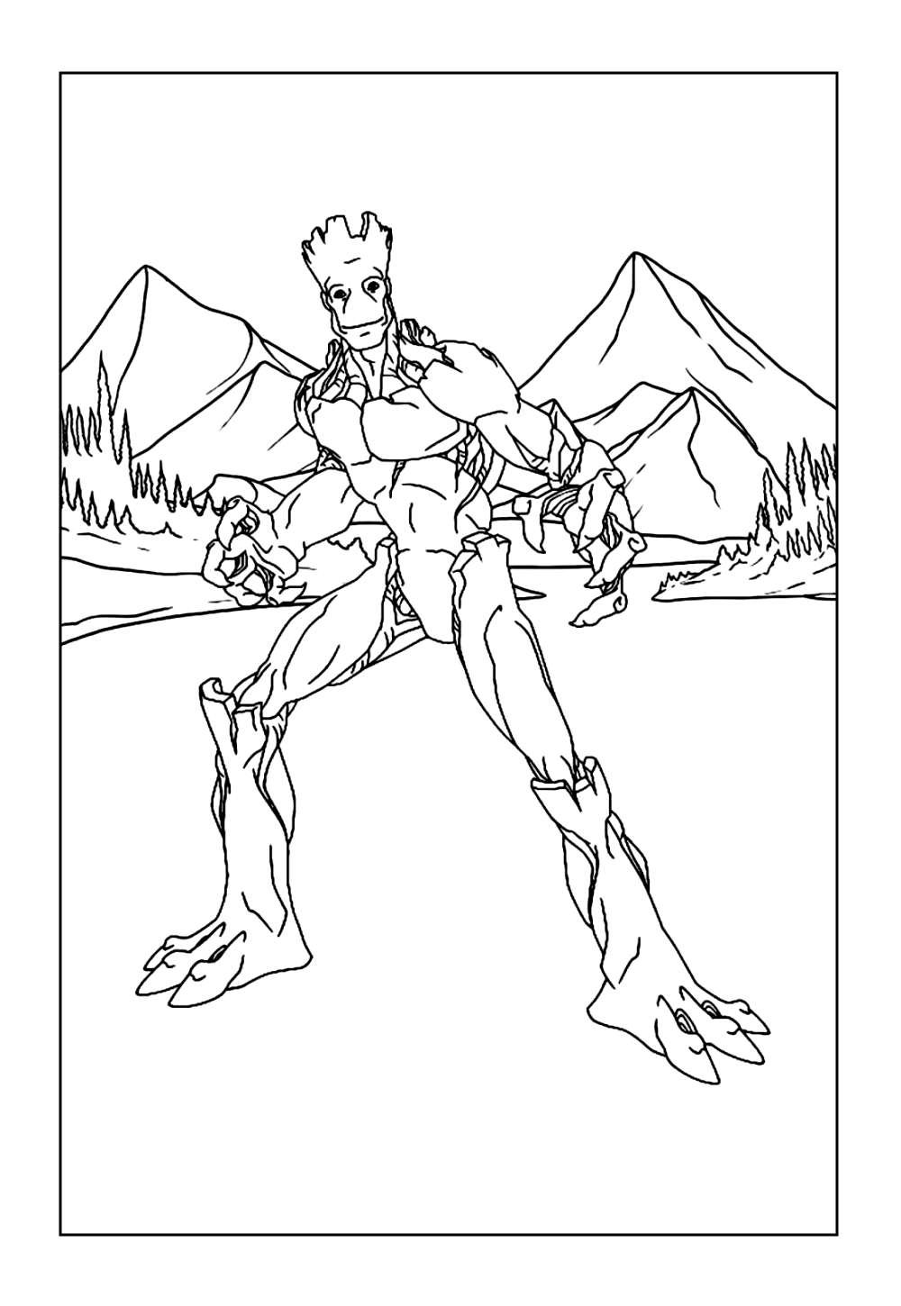 Desenho dos Guardiões da Galáxia