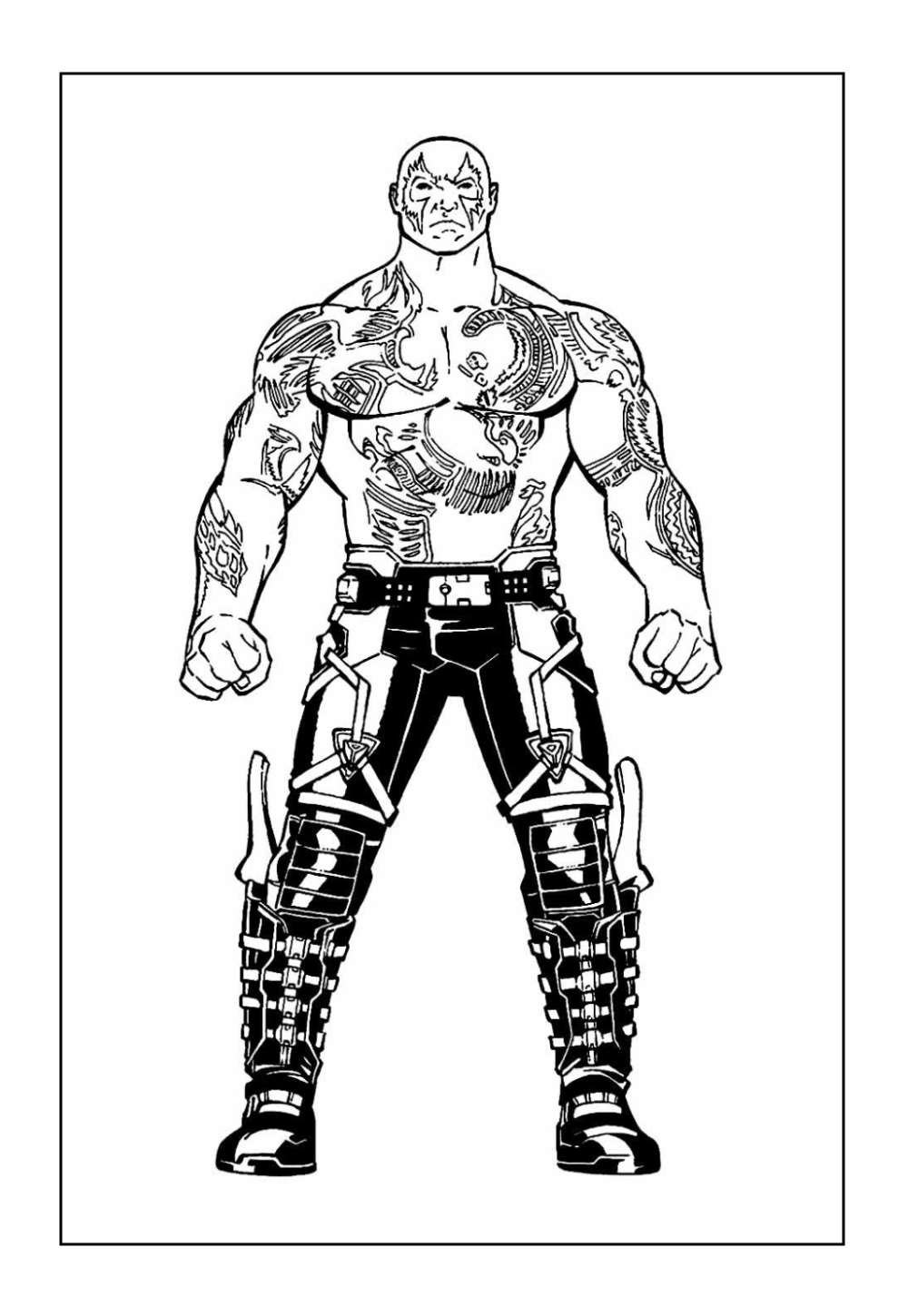 Desenho do Drax para colorir