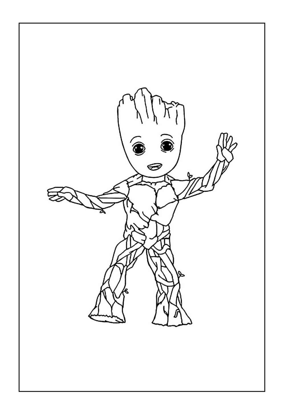 Desenho dos Guardiões da Galáxia para colorir