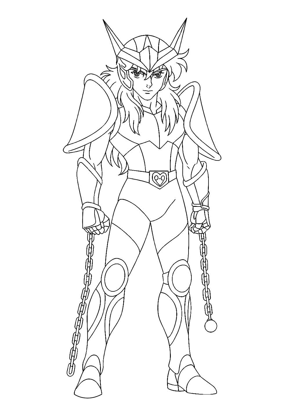 Desenho de Cavaleiros do Zodíaco