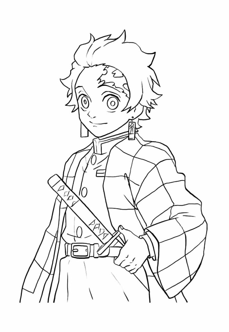 Desenhos de Demon Slayer para colorir - Bora Colorir