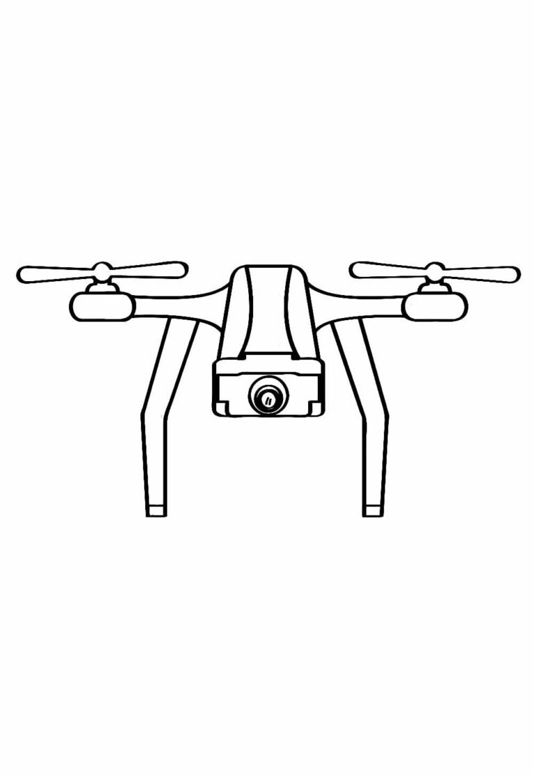 Desenhos de Drone para colorir - Bora Colorir