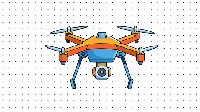 Desenhos de Drone para colorir