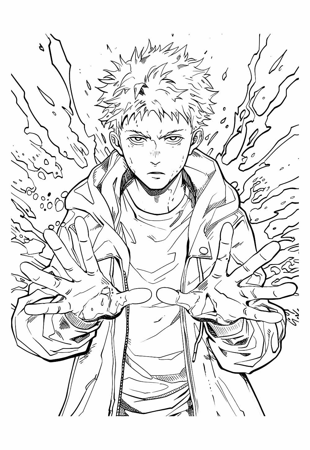 Desenho de Anime para colorir - Jujutsu Kaisen