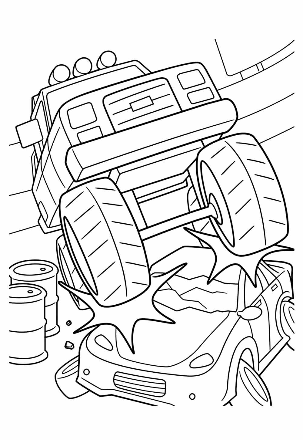 Desenhos Monster Truck Pintar