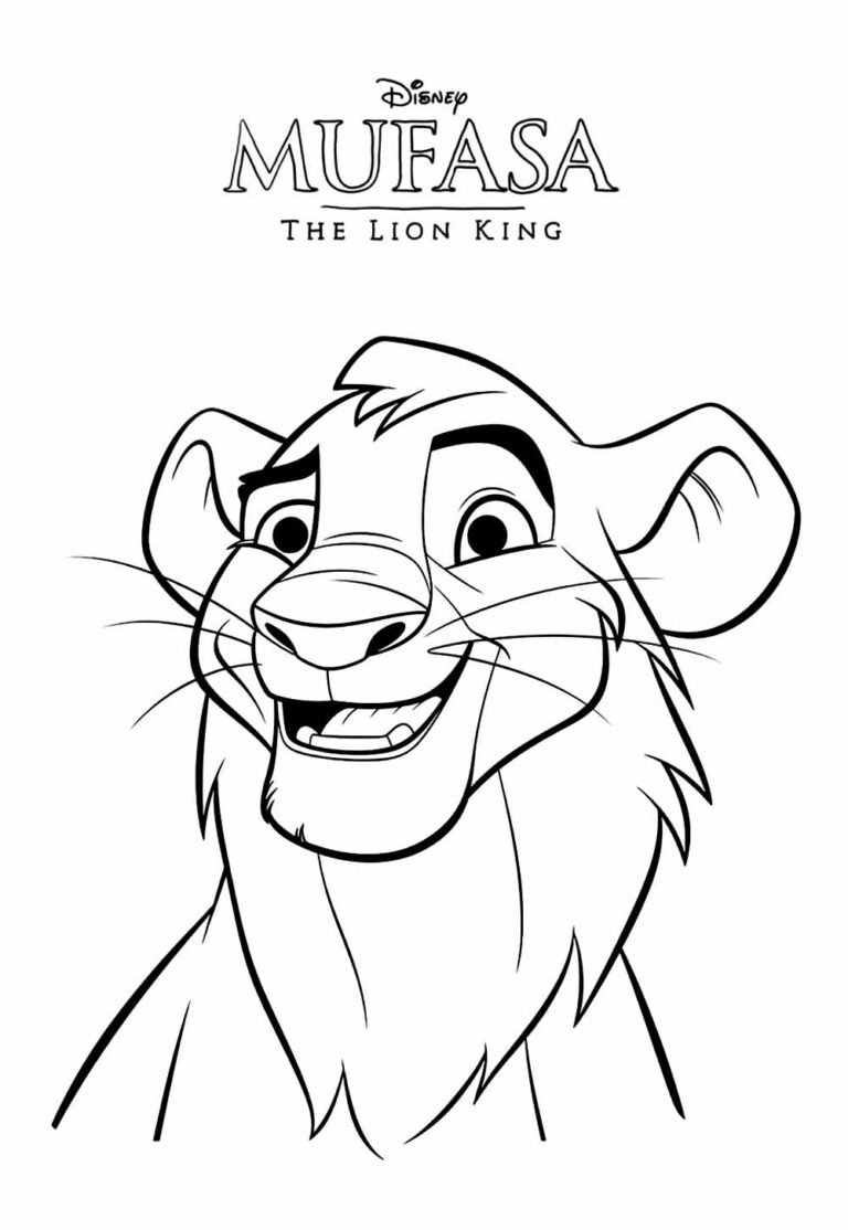Desenhos de Mufasa para colorir - Bora Colorir