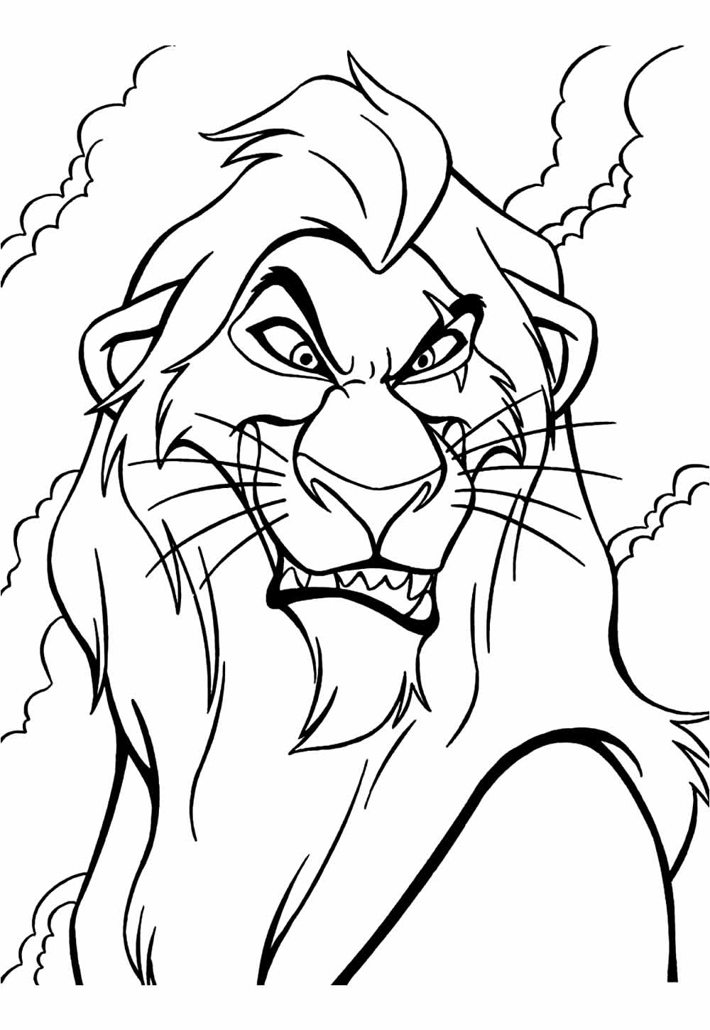 Desenhos de Mufasa para colorir