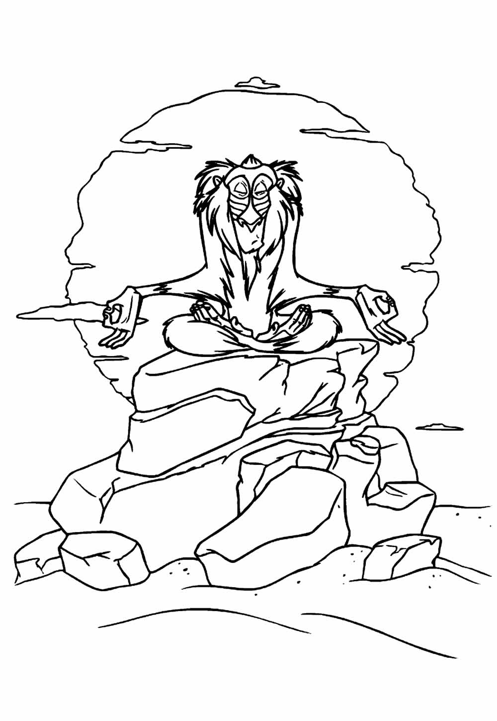 Desenhos de Mufasa para colorir