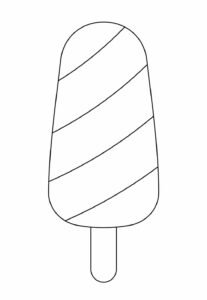 Desenhos de Picolé para colorir - Bora Colorir