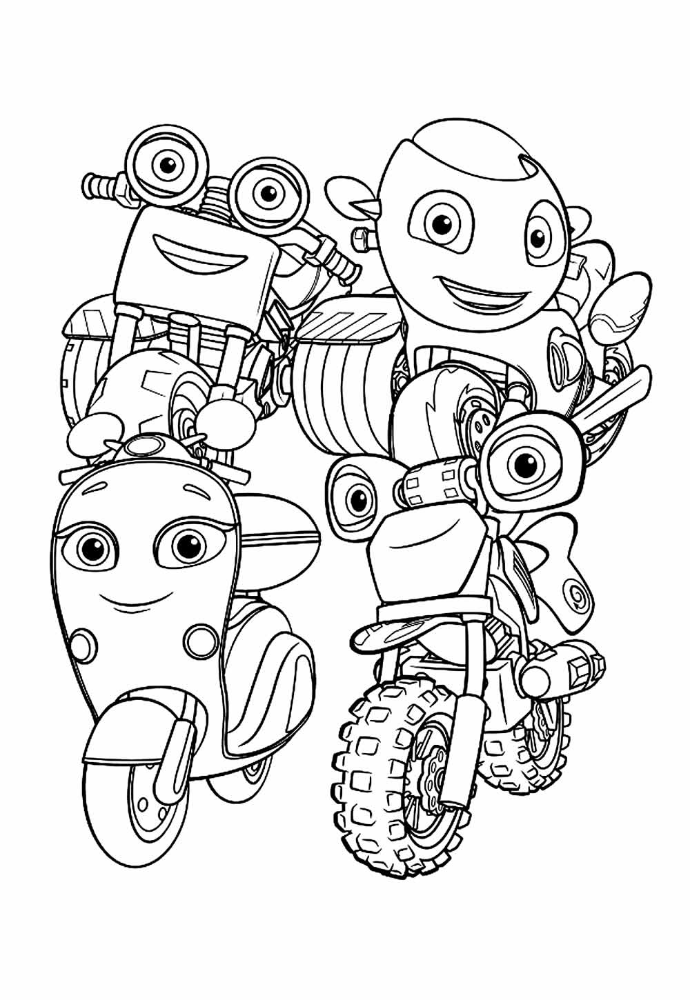 Desenhos do Ricky Zoom para colorir