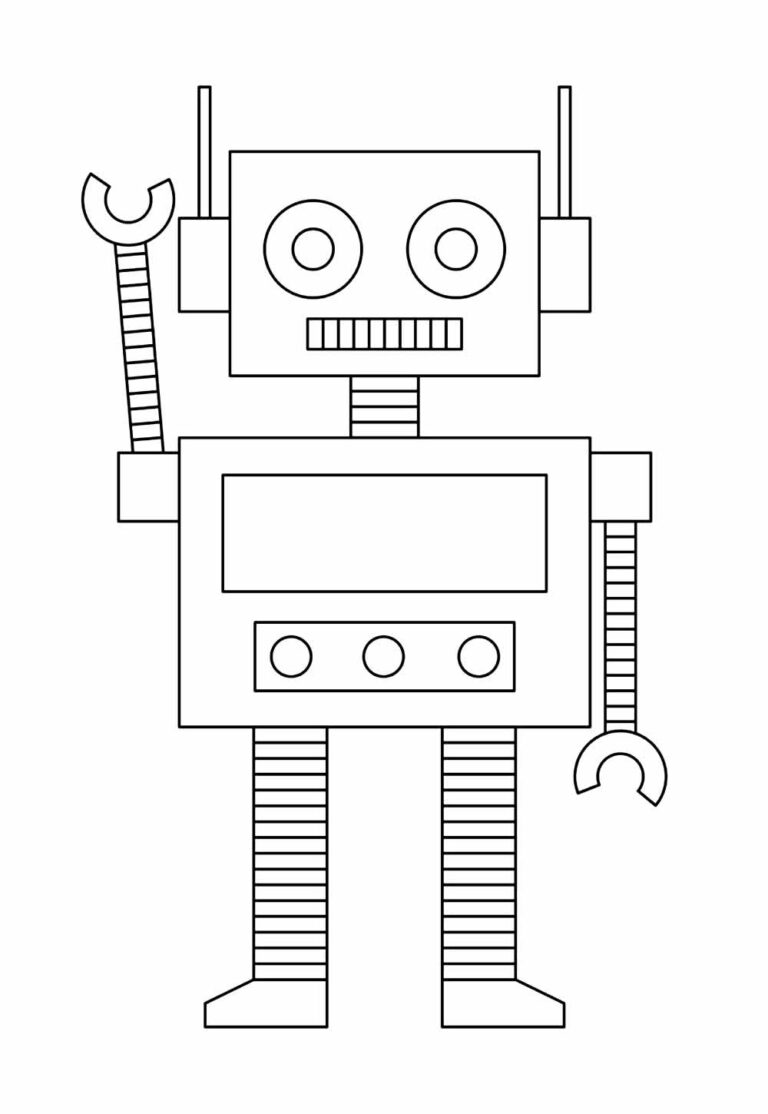 Desenhos de Robótica para colorir - Bora Colorir