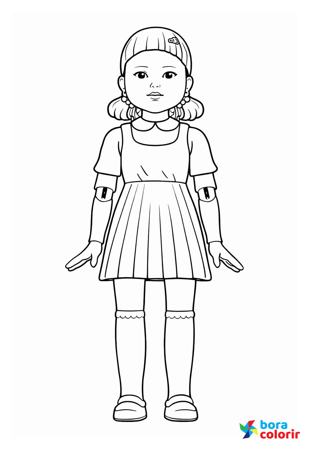 Desenho de Round 6 para pintar