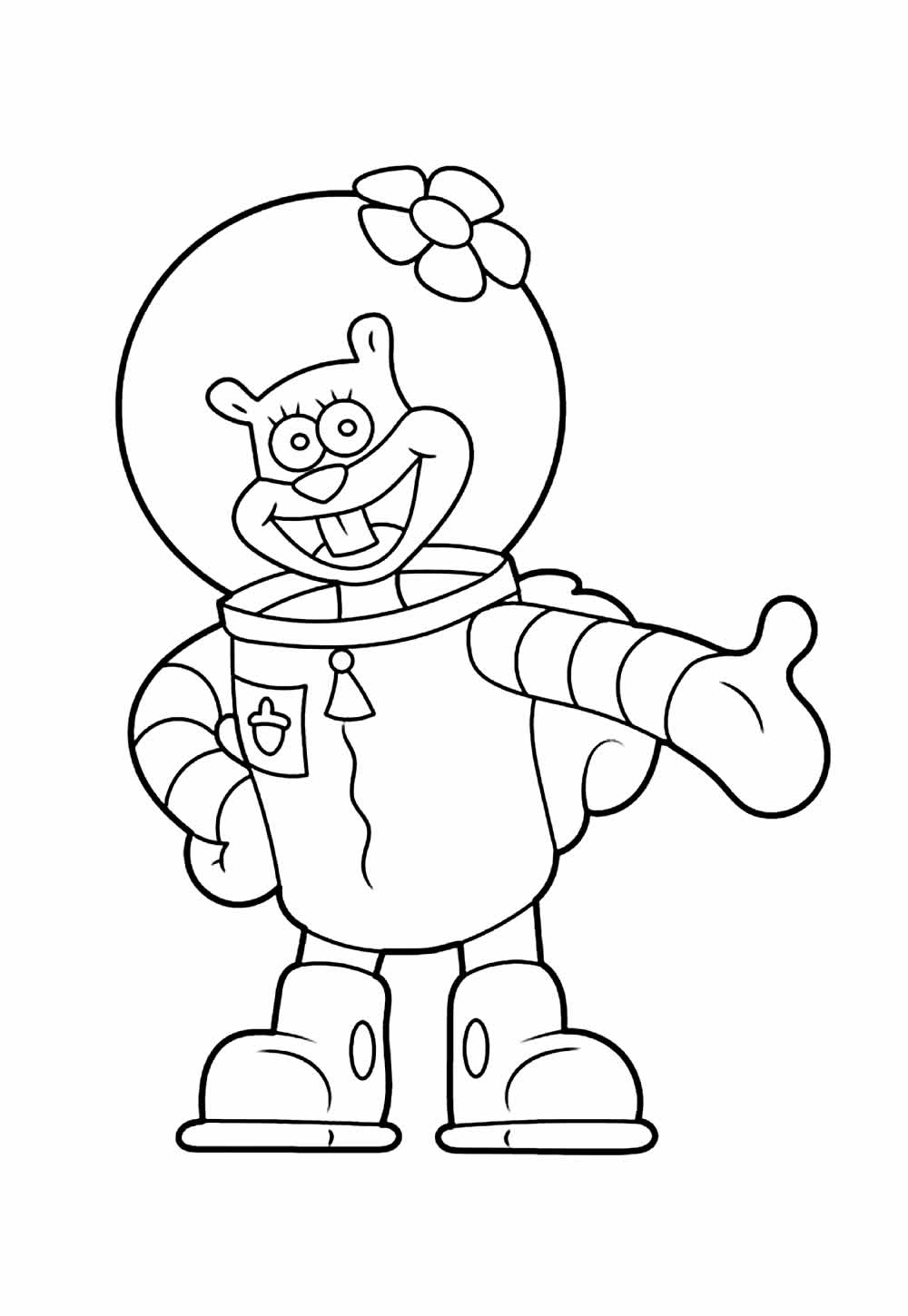 Desenho de Sandy Bochechas para colorir