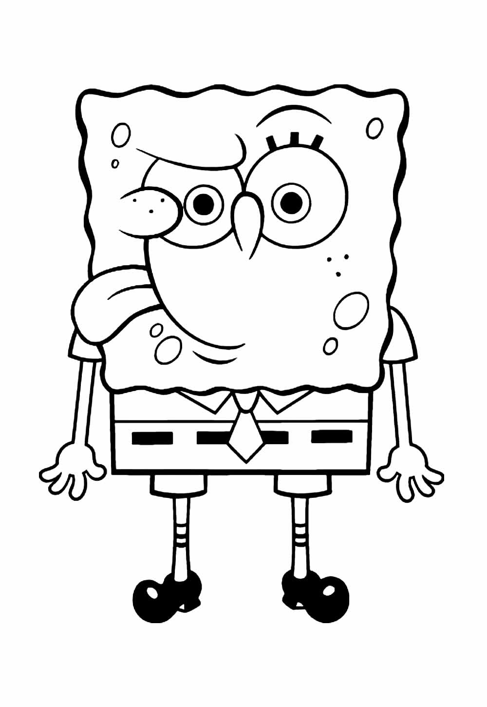 Desenho de Bob Esponja para colorir