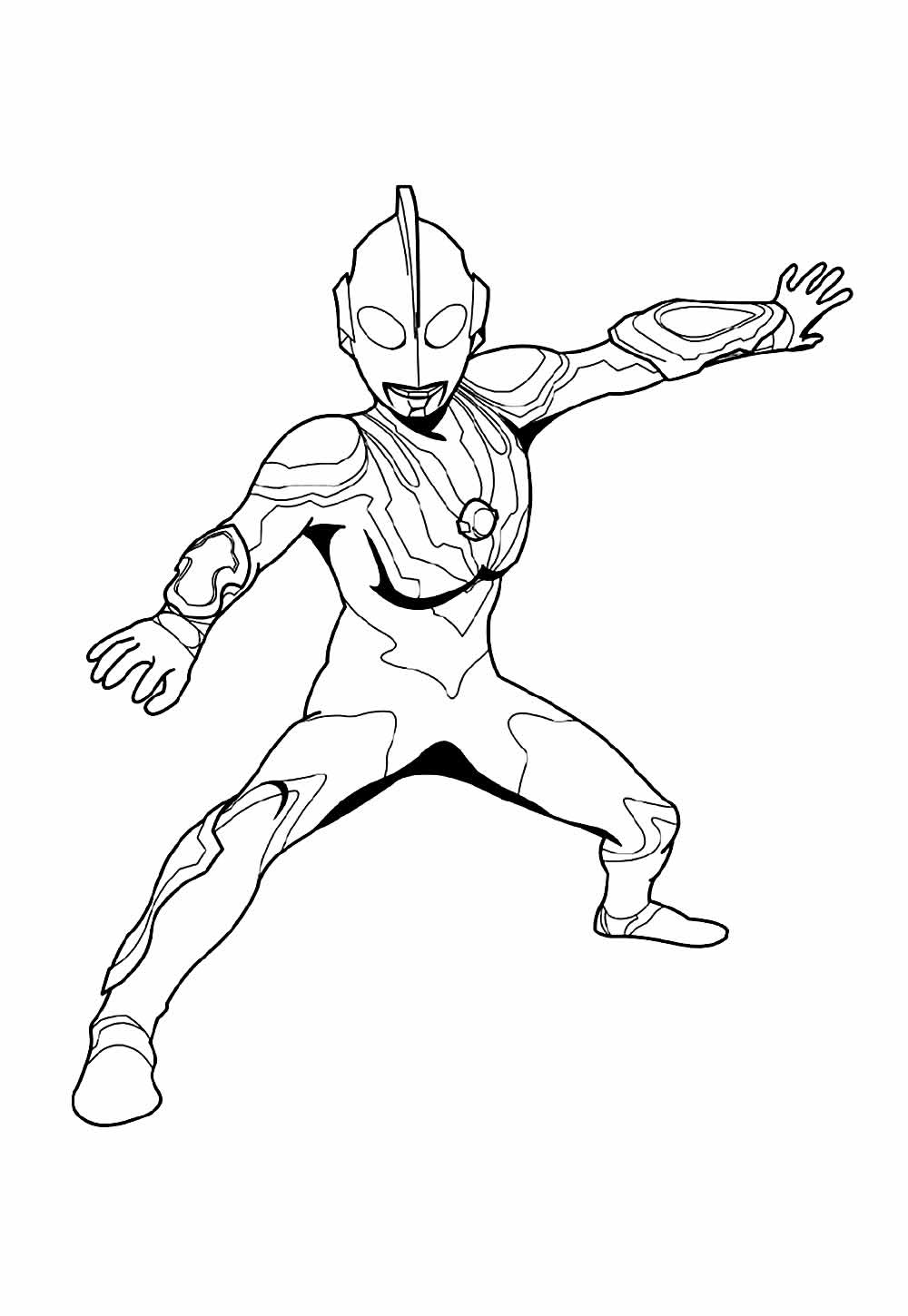 Desenho de Ultraman para colorir