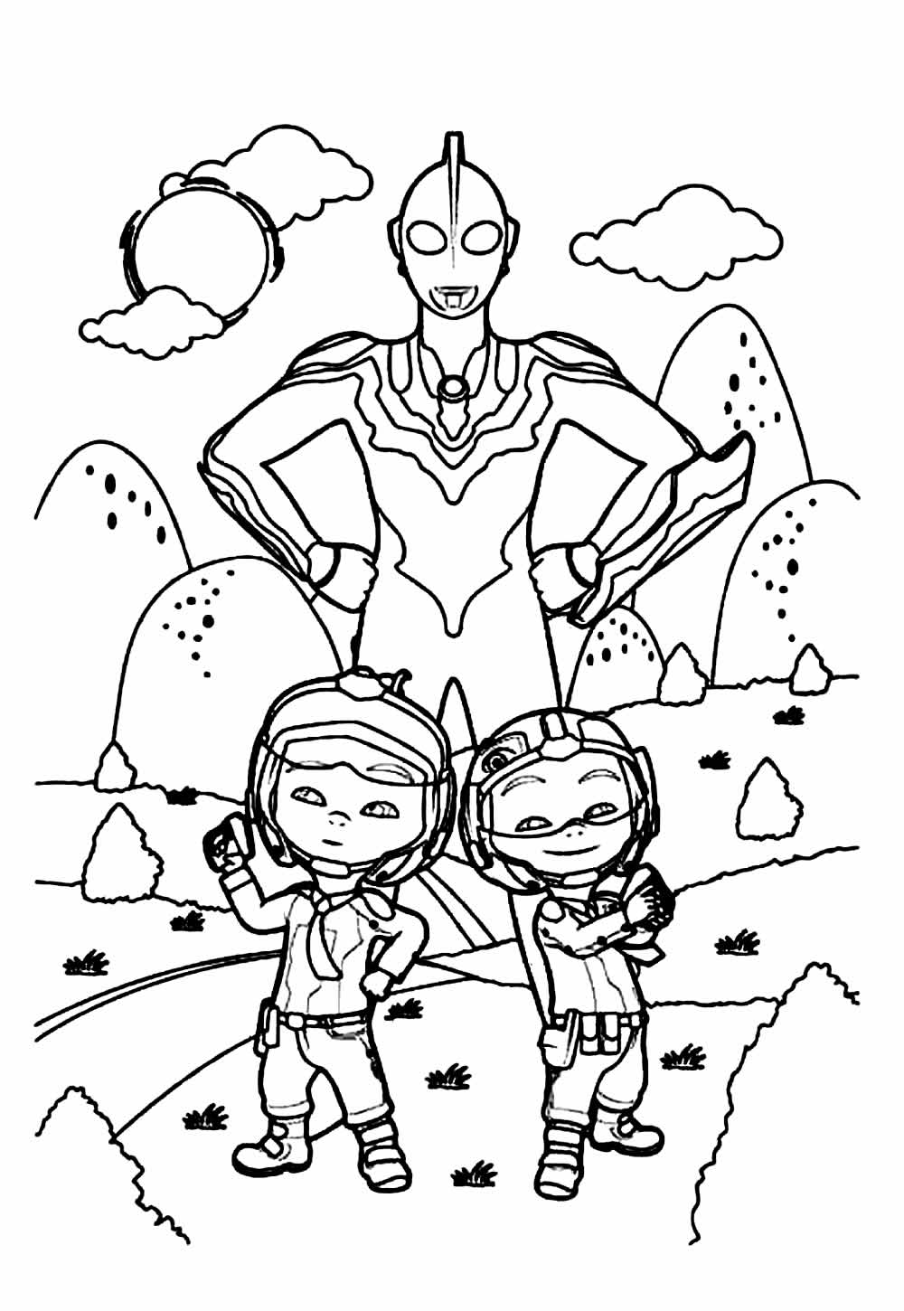 Desenhos Ultraman Colorir