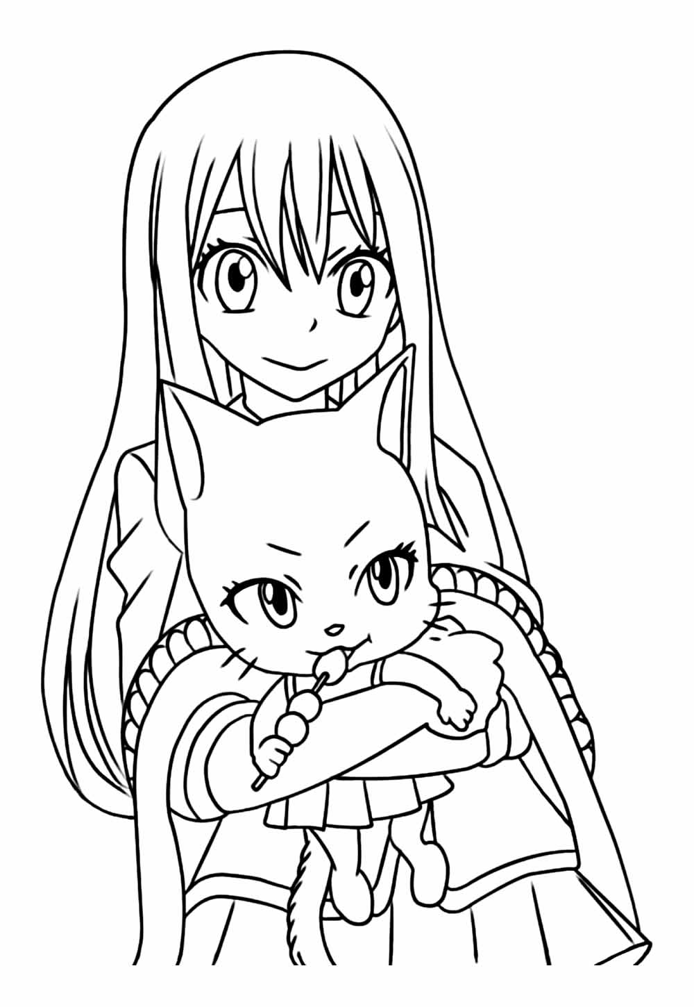 Desenho de Fairy Tail para colorir