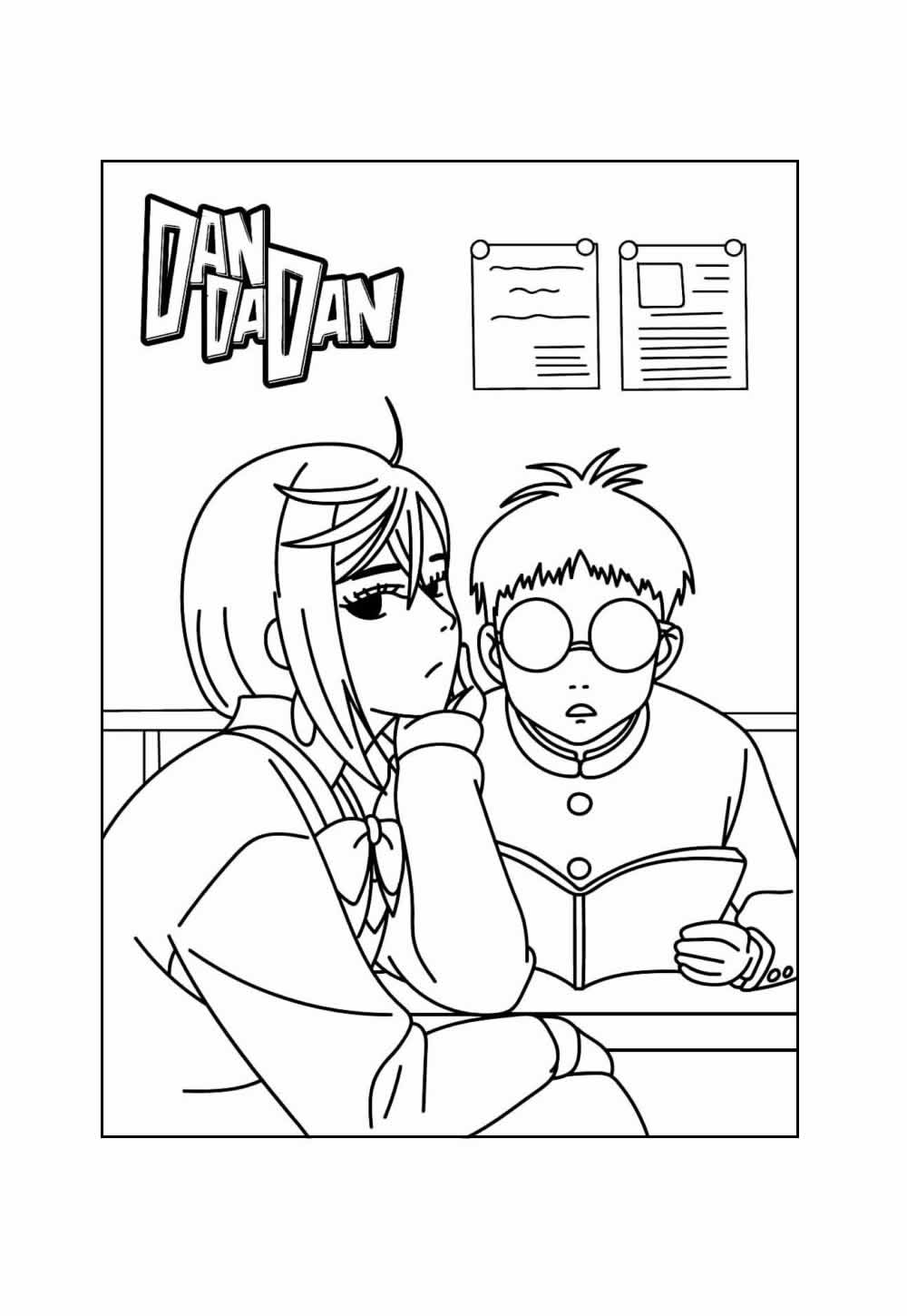 Desenho de Dandandan para pintar